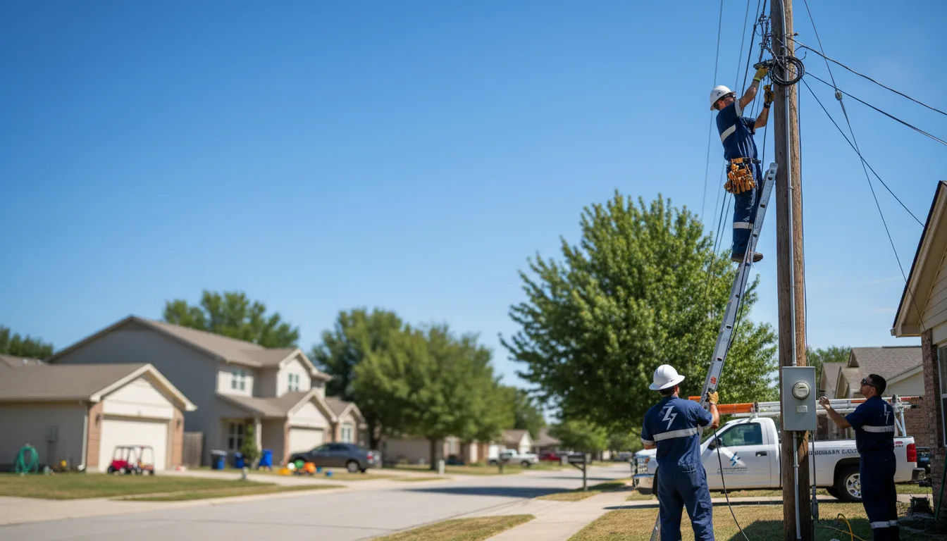 Residential electrician providing installation services in Bostwick, GA